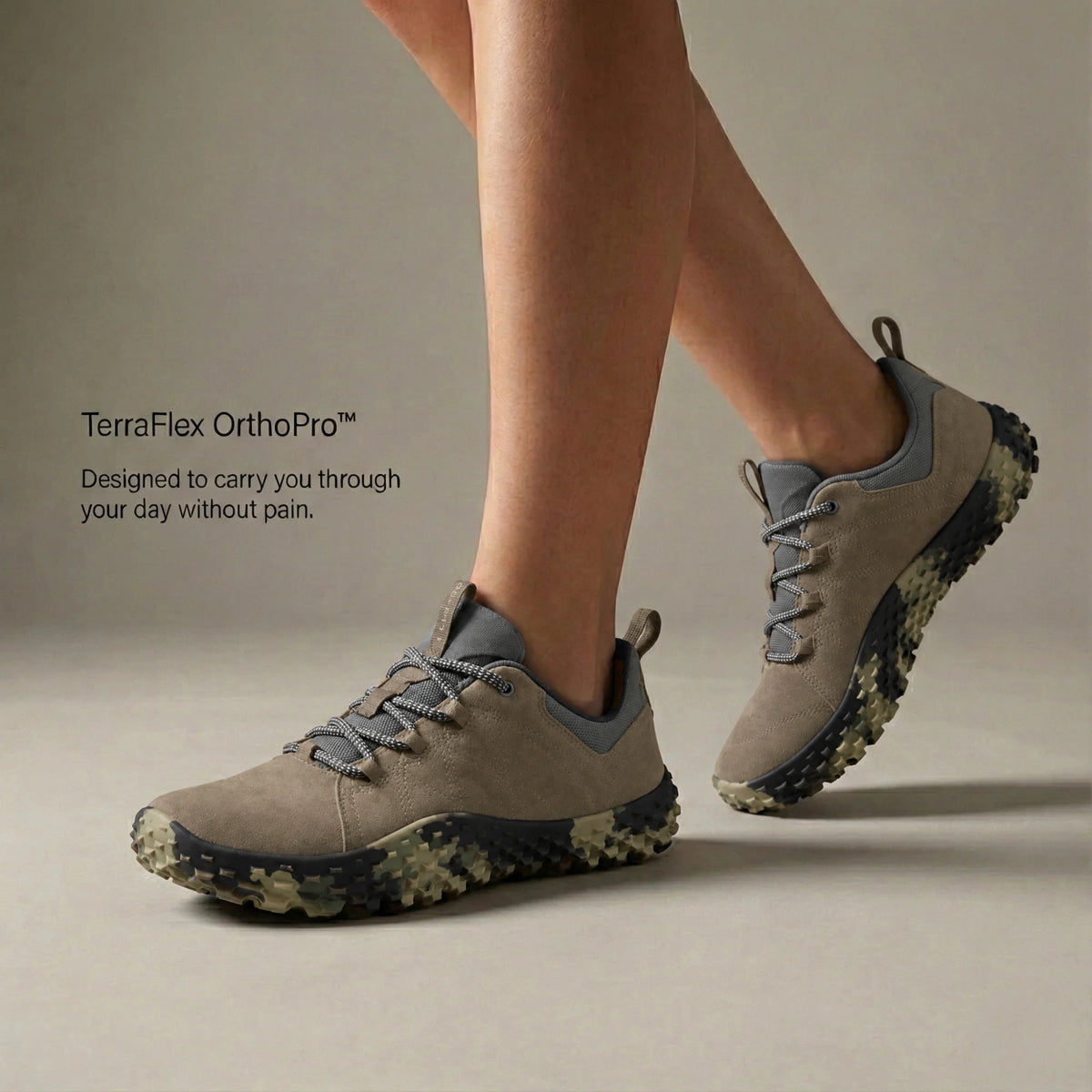 Chaussures Orthopédiques de Marche Anti-Douleur — Kaki, photo 9